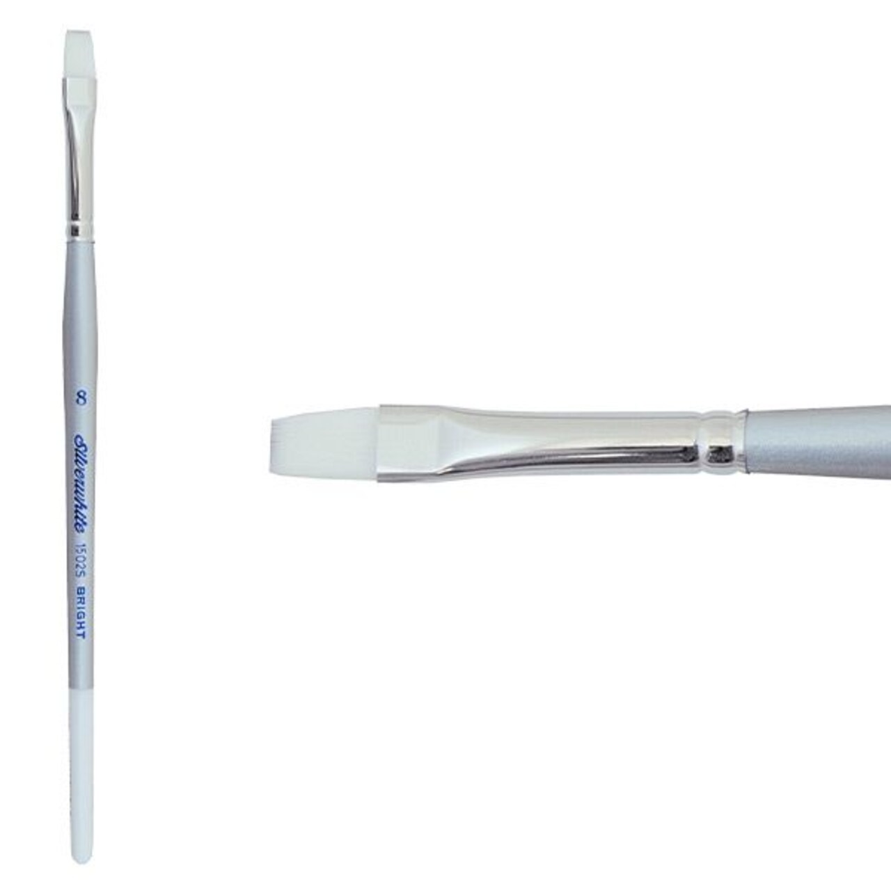 Silverwhite® Short Handle Foundation Watercolor Bright Brush Size 8 - Clearance